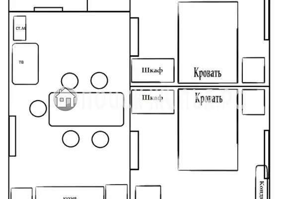 Дом под ключ «Домик под ключ двухкомнатный» Дом под ключ «Домик под ключ двухкомнатный»